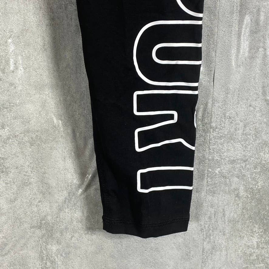 DKNY SPORT Women's Black-White Exploded Outline High-Rise 7/8 Leggings SZ S