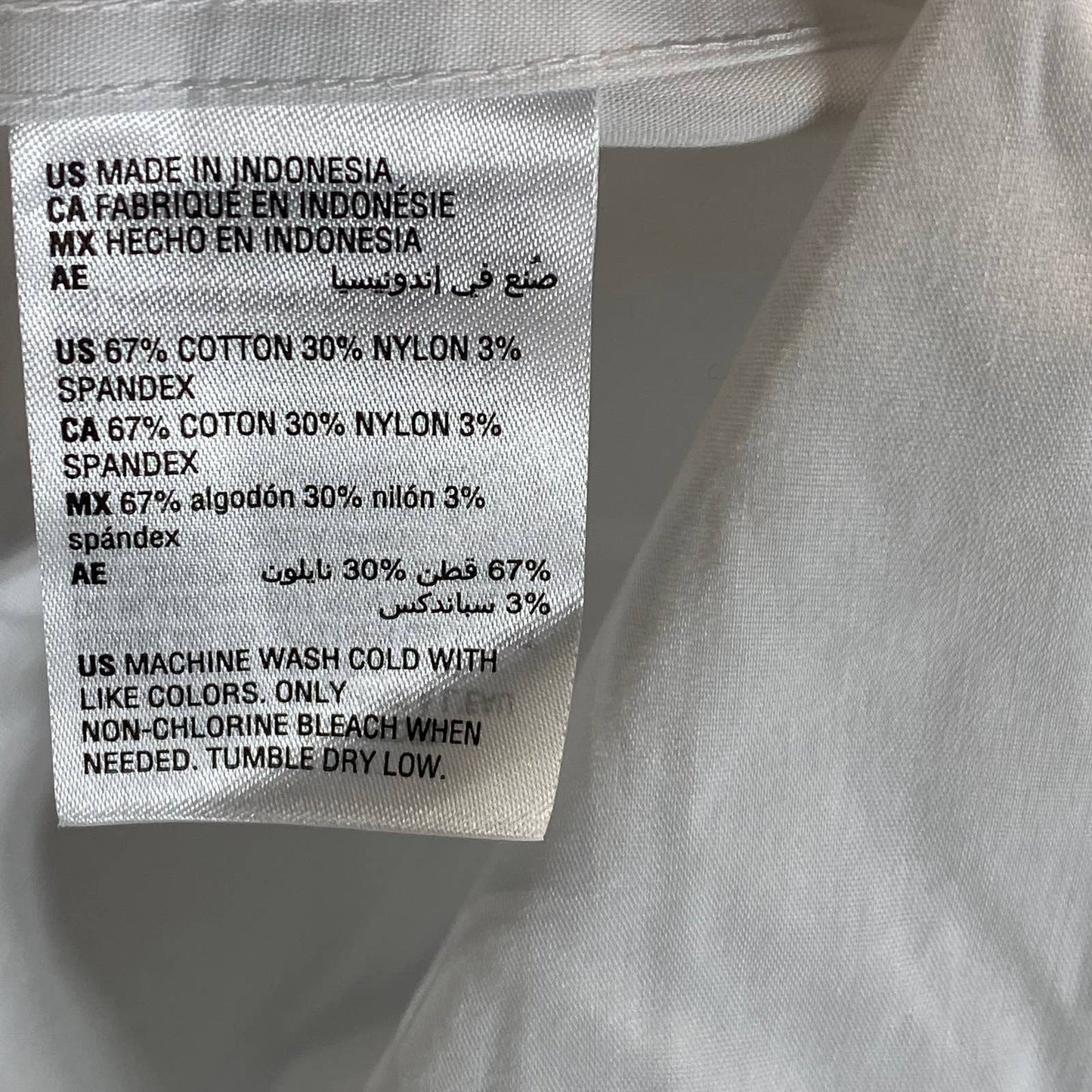 ALFANI Men's White Slim-Fit 2-Way Stretch Dress Shirt SZ L(16/16.5 32/33)
