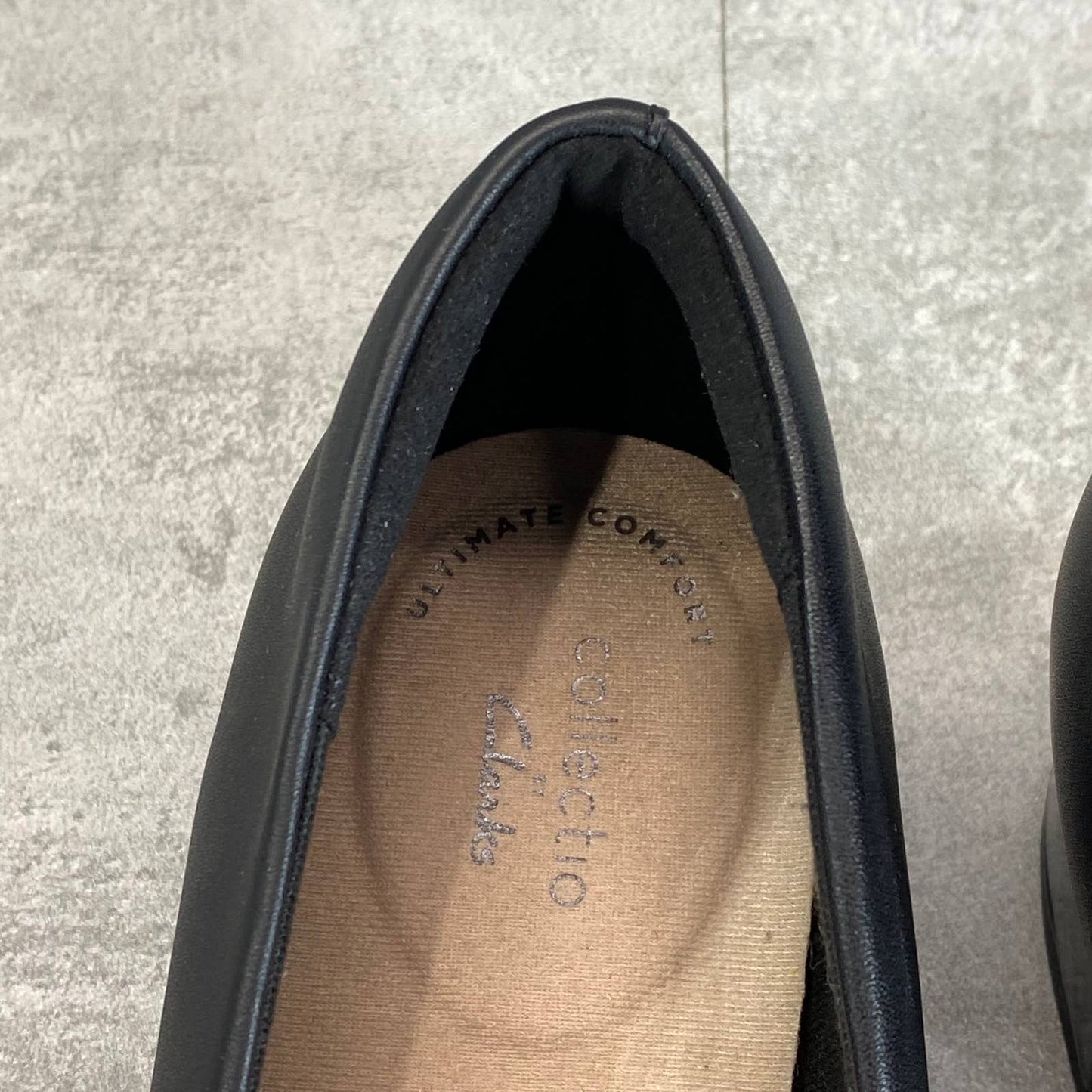 CLARKS COLLECTION Women's Black Combo Marilyn Sara Block-Heel Pumps SZ 8