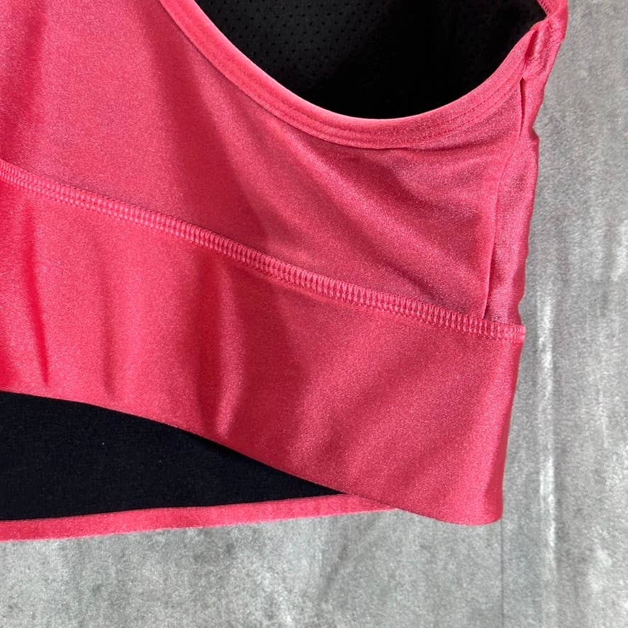DKNY SPORT Women's Calypso High-Shine Low-Impact Lightweight Racerback Sport Bra