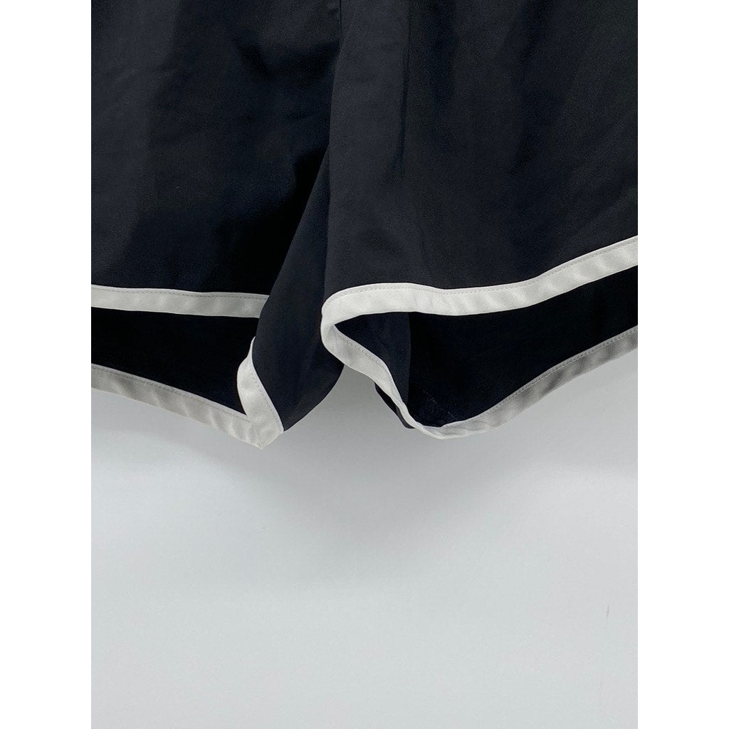 ADIDAS Women's Black M10 3-Stripe Running Shorts SZ S