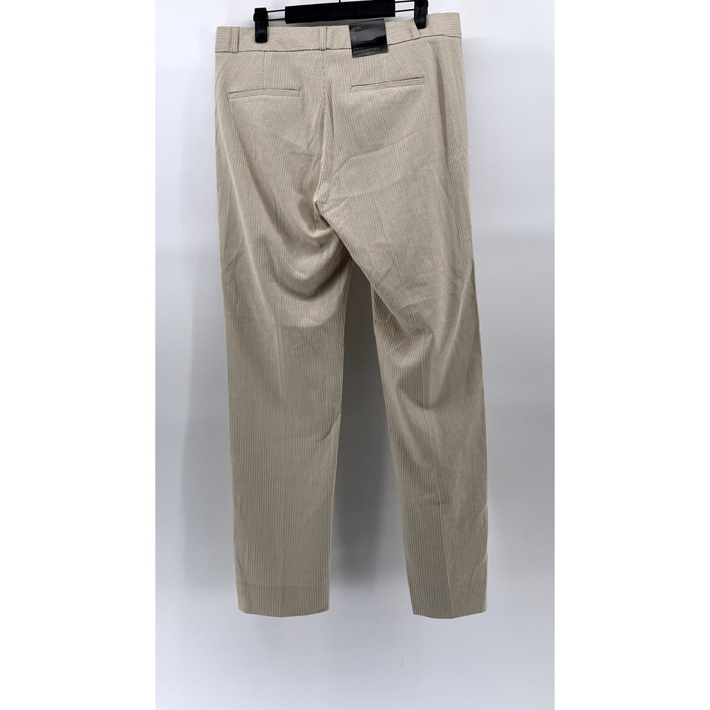 BANAN REPUBLIC Women's Kha-Kee Stripe Ryan Slim-Fit Straight-Leg Pants SZ 6