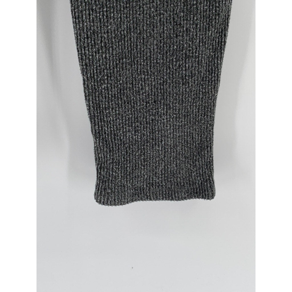 UNBRANDED Women's Charcoal Gray Ribbed Sweatpants SZ S