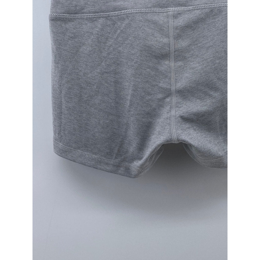 TYR Women's Heather Light Gray Base Kinetic High-Rise 2" Short SZ S