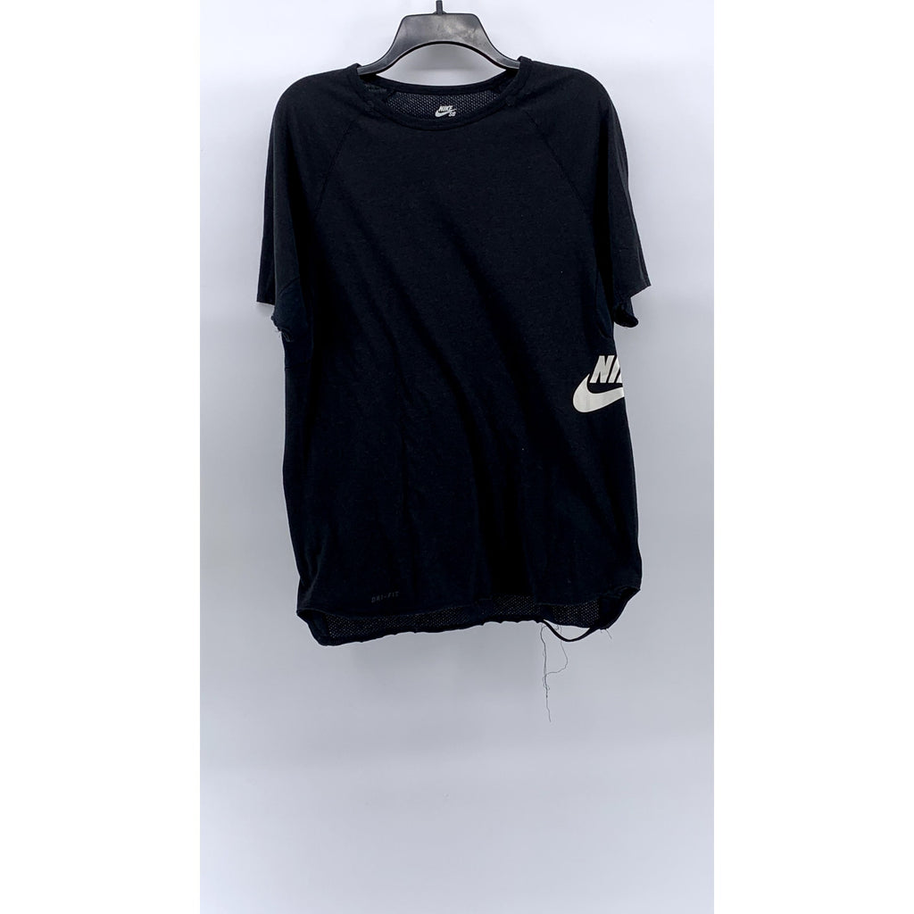 NIKE SB Men's Black Crewneck Dri-Fit Short Sleeve Active T-Shirt SZ M