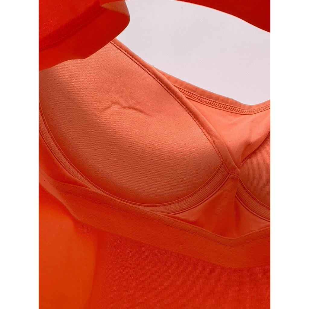 UNIQLO Women's Orange Airism Padded Tank Top SZ M