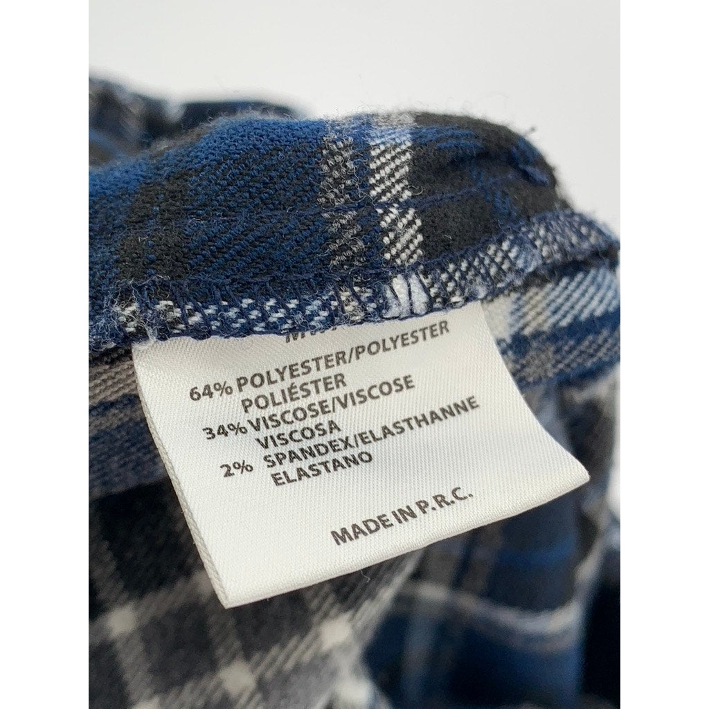 JOHN GALT Women's Blue Plaid Pajama Pants SZ OS