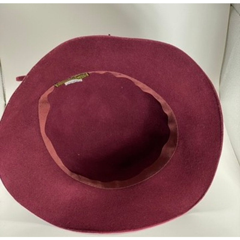 CALLANAN MILLENARY Women's Burgundy American Style Wool Hat OS