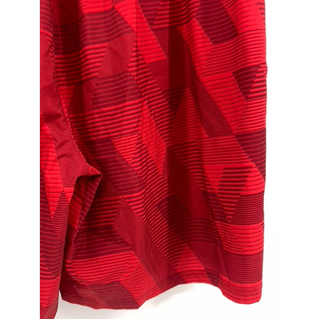 RUSSELL ATHLETIC Men's Red Abstract Print Dri-Power Active Shorts SZ L
