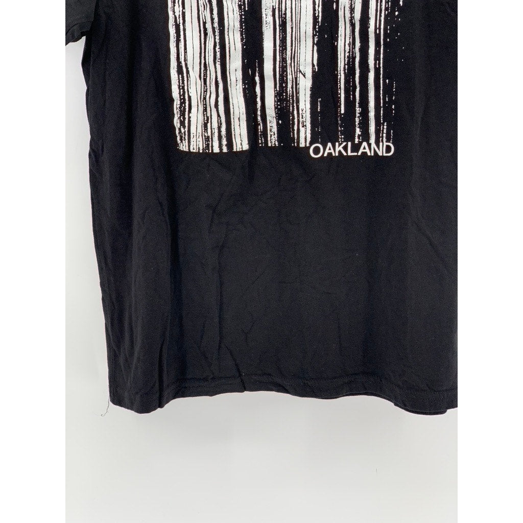 NEXT LEVEL APPAREL Men’s Black Graphic Crewneck Short Sleeve Casual T-Shirt SZ L