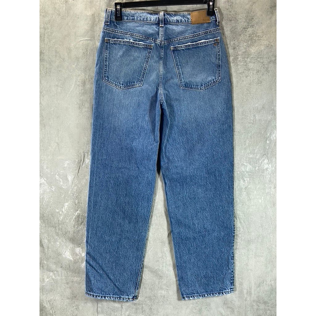 MADEWELL Women's Brockport Wash Low-Rise Distressed The Dad Jeans SZ 26