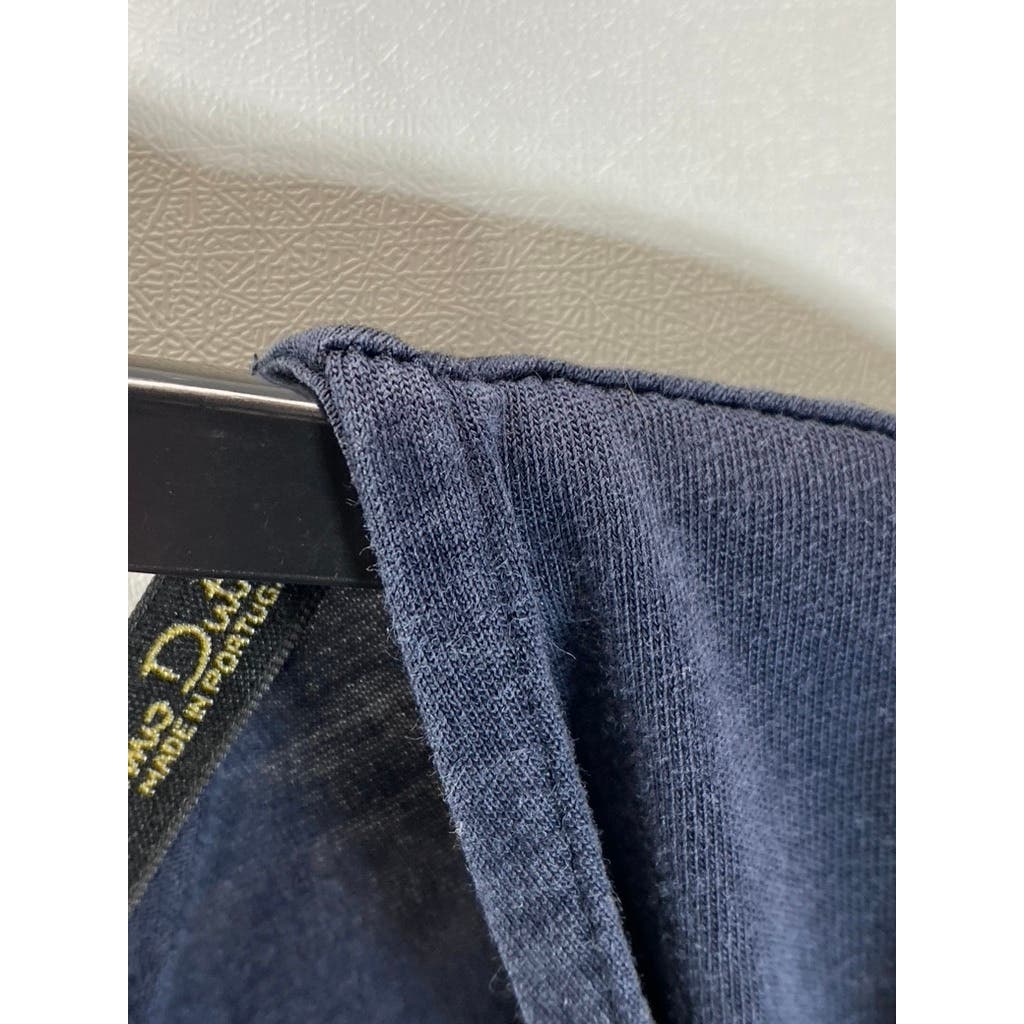 MASSIMO DUTTI Women's Solid Blue Long Sleeve Shirt SZ M