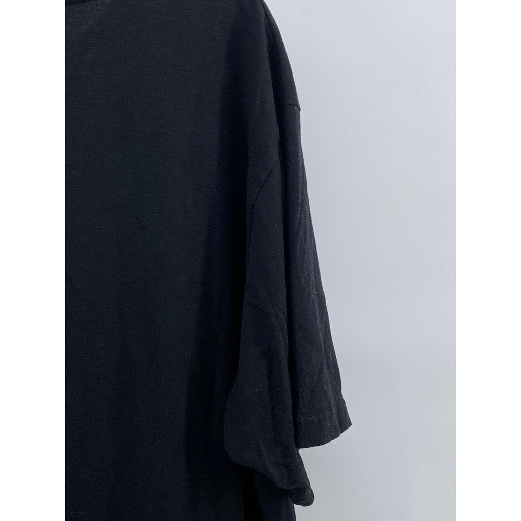 SQRTN COMPANY Unisex Black-White Crewneck Logo Short Sleeve T-Shirt SZ XL