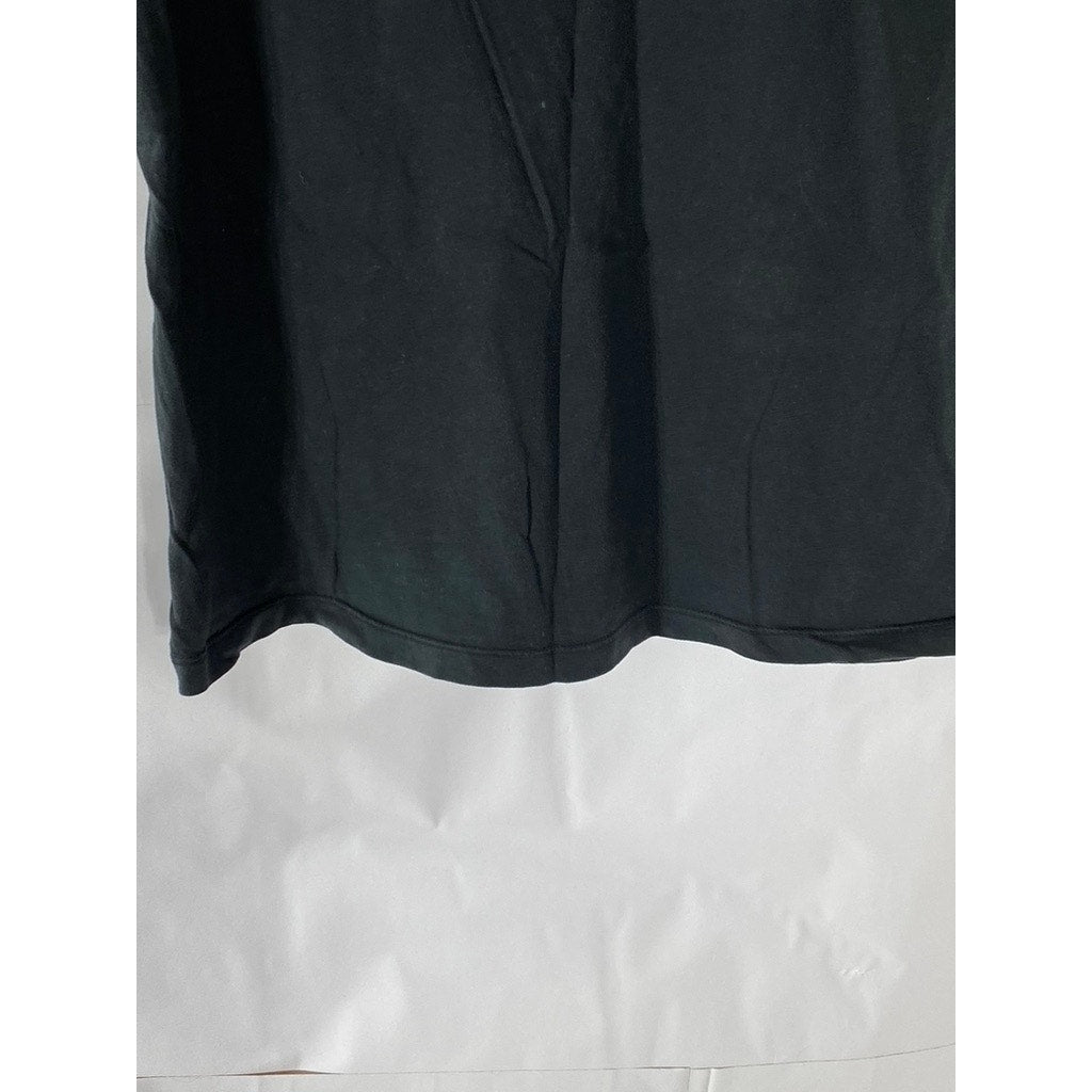 THE ROADSTER LIFE CO. Men's Black Solid Casual Crewneck Short Sleeve T-Shirt SZL