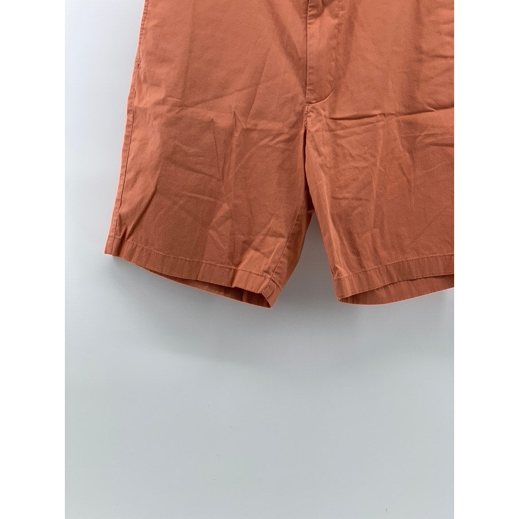 J.CREW Men's Orange Regular-Fit Stretch 9" Chino Shorts SZ 35