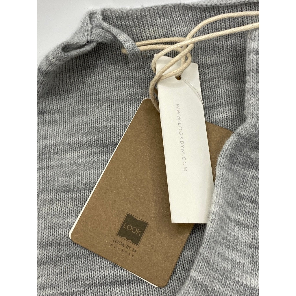 LOOK BY M Women's Heather Gray Scarf and Glove Set SZ OS