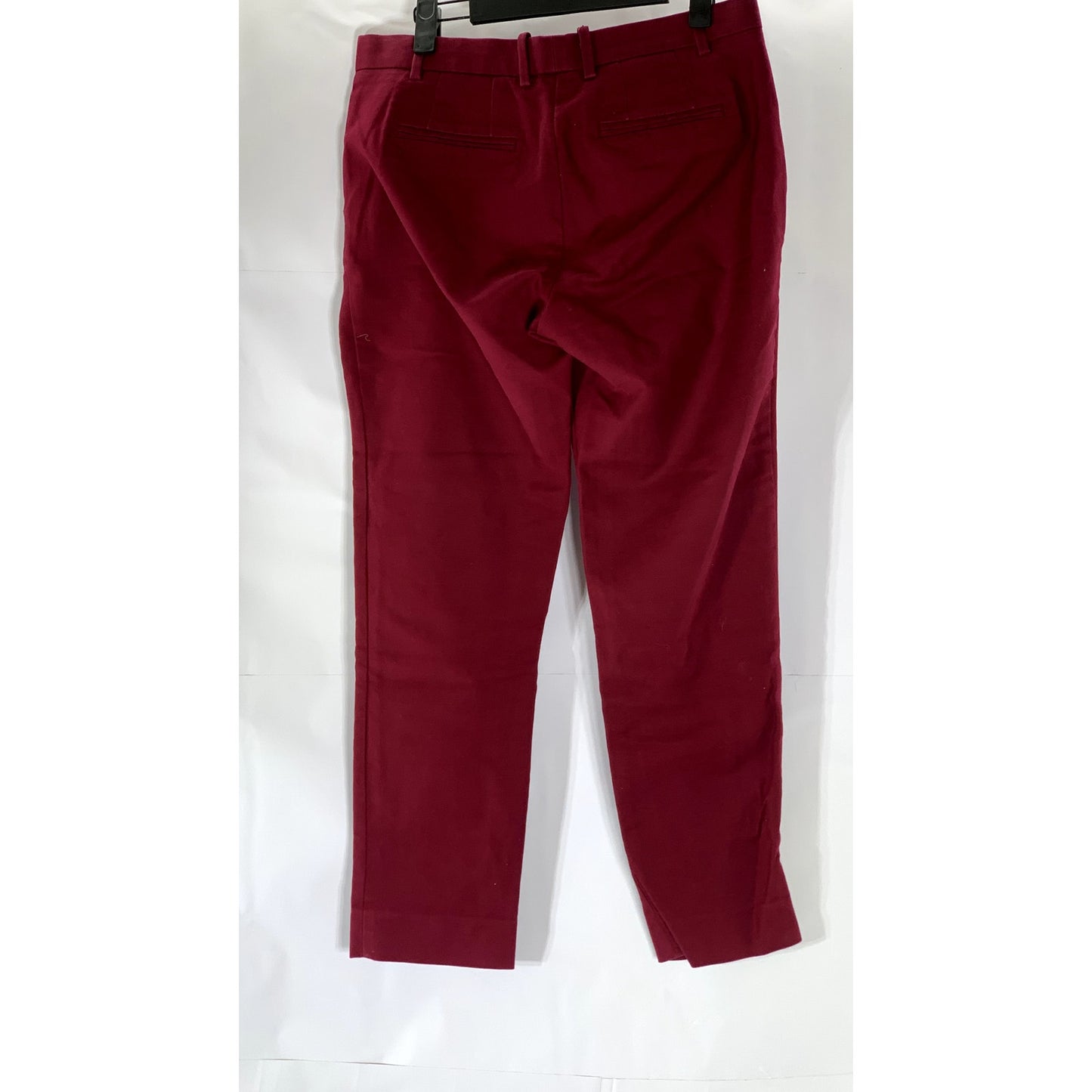 GAP Women's Garnet Red Regular-Fit Slim-Leg Flat Front Cropped Pant SZ 4