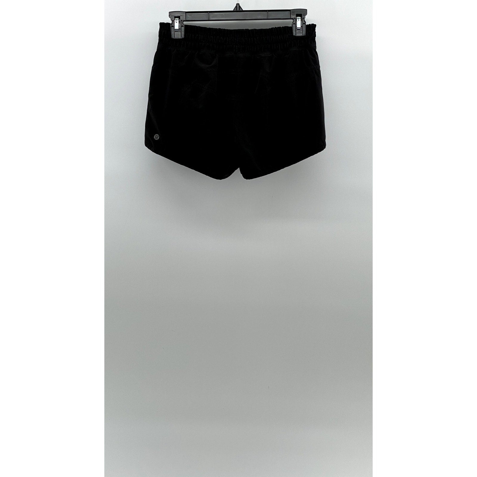 LULULEMON Women's Black Solid Elastic Waist Pull-On Active Shorts SZ 6