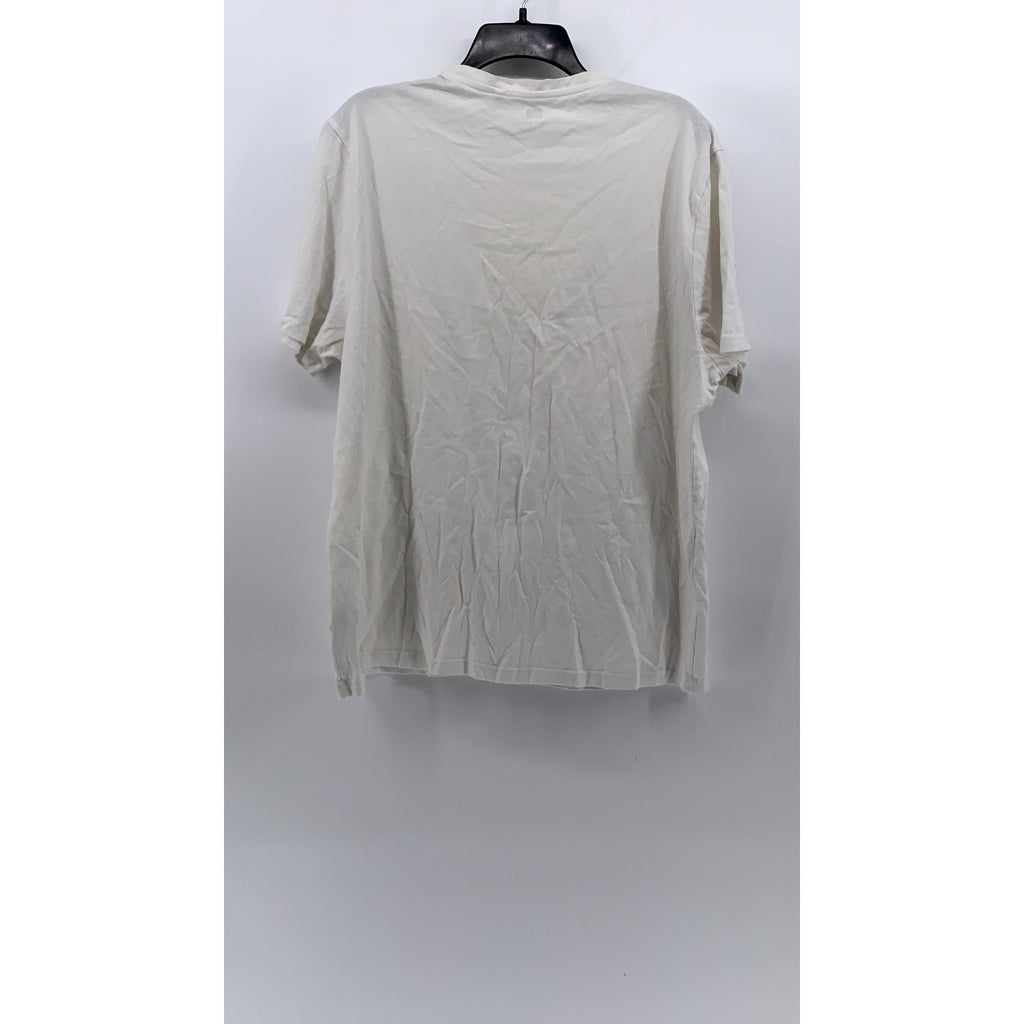 F&F Men's White Solid Casual Crewneck Short Sleeve T-Shirt SZ 2XL