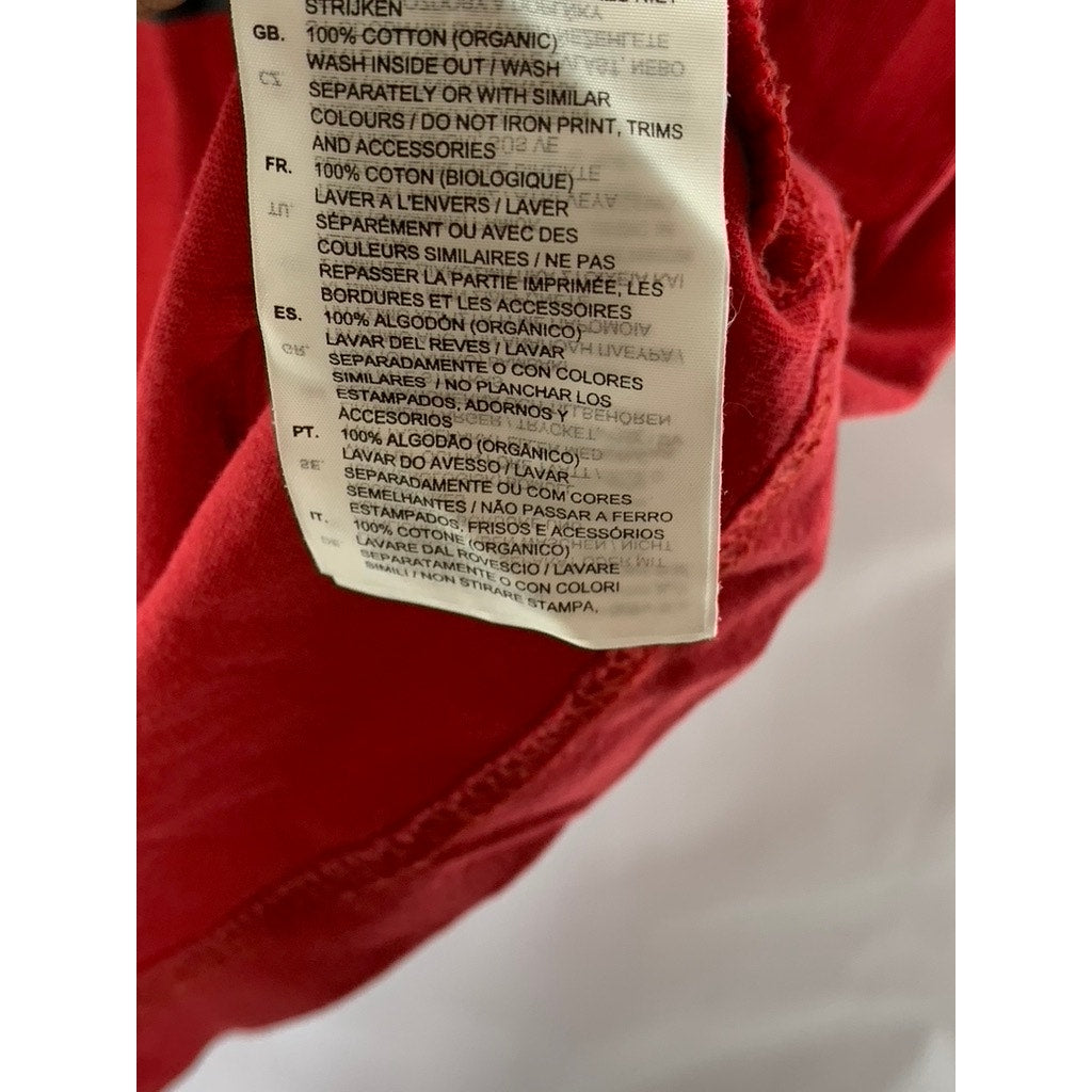 G-STAR RAW Men's Red Uniform Of The Free Graphic Short Sleeve T-Shirt SZ S