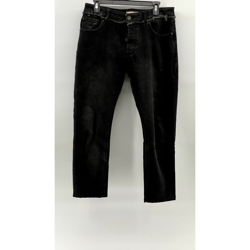 DL 1961 Men's Black Denim Distressed Hunter Skinny Jeans SZ 31X32