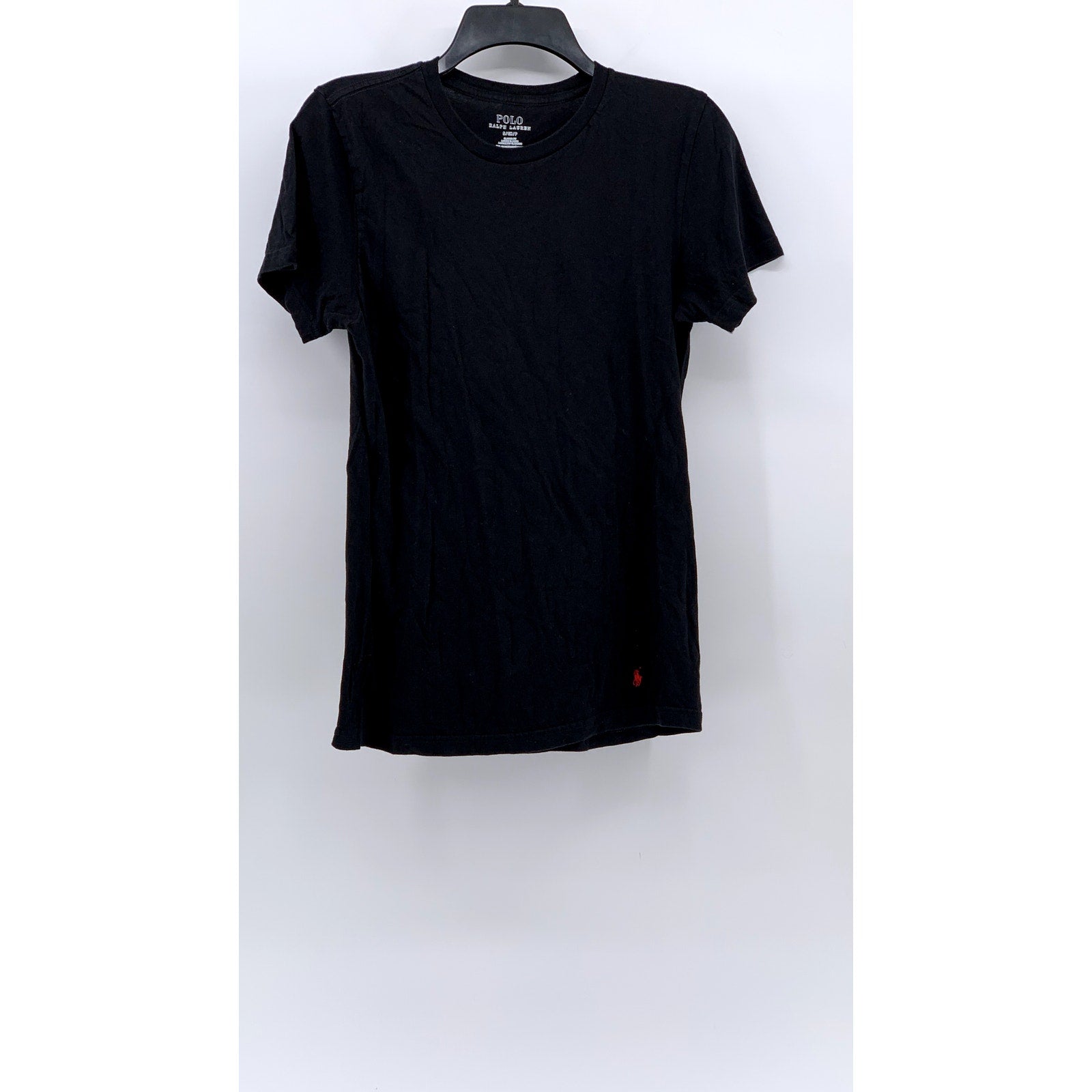 POLO RALPH LAUREN Men’s Black Classic-Fit Crewneck Short Sleeve T-Shirt SZ S
