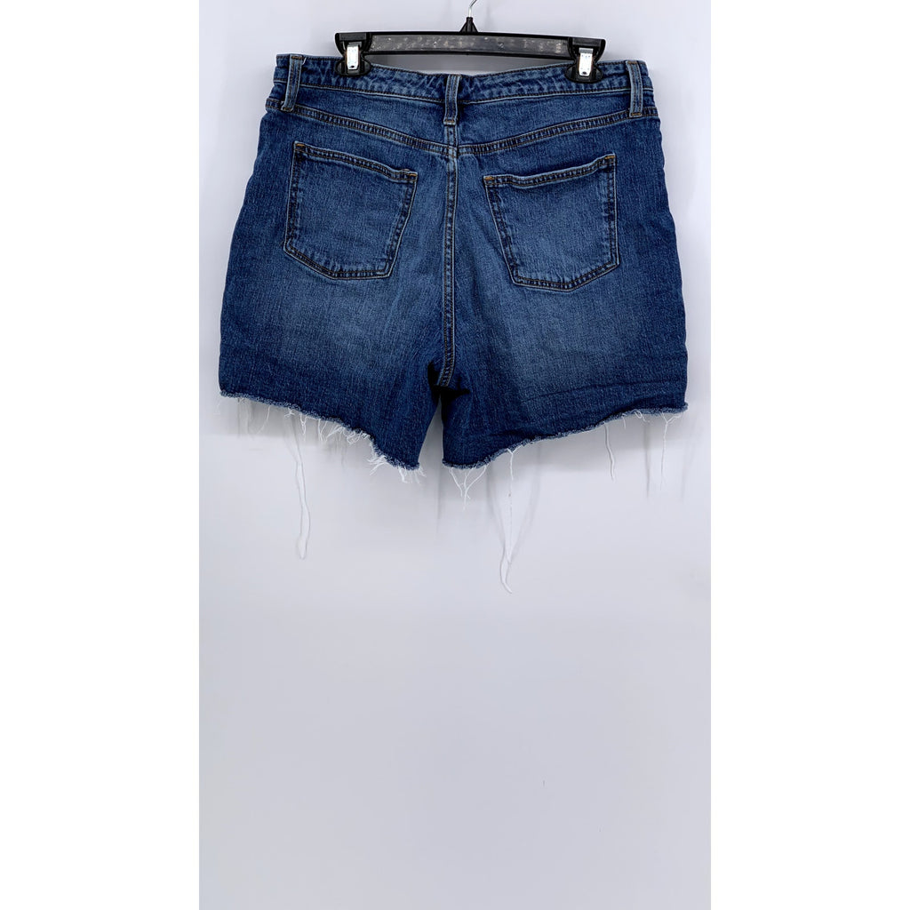 UNIVERSAL THREAD Women's Blue Denim Distressed Frayed Shorts SZ 12/31