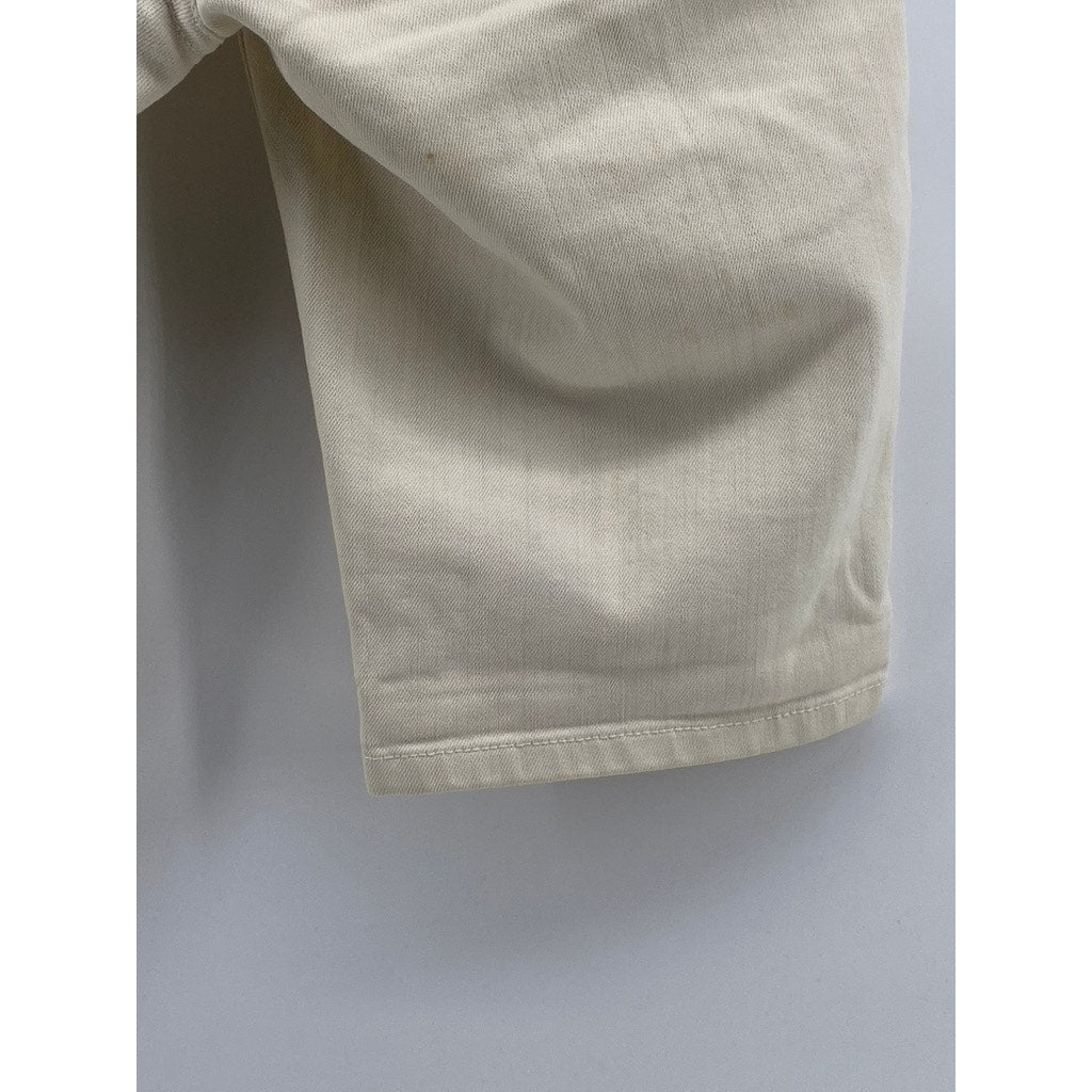 VINCE. Women's White Denim Five-Pocket Bermuda Shorts SZ 24