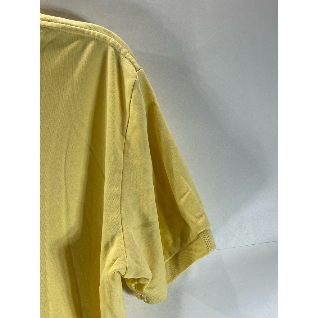 POLO BY RALPH LAUREN Men’s Yellow Regular-Fit Short Sleeve Polo Shirt SZ S