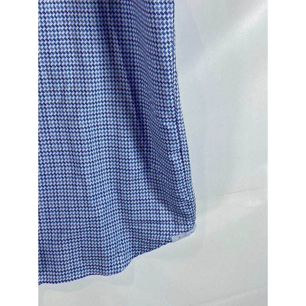 ROBERT GRAHAM Men's Blue Candido Tailored-Fit Button-Down Shirt SZ 3XL