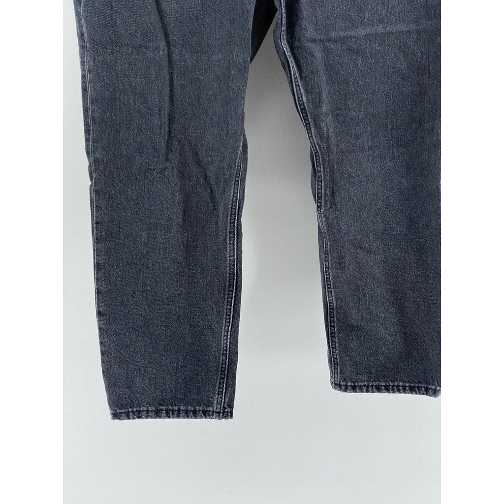 EVERLANE Women's Black Denim The Curvy 90's Cheeky Straight Ankle Jean SZ 33