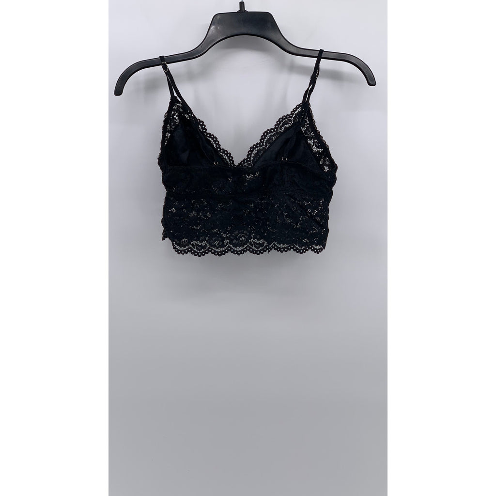SEDUCTIVEWEAR By Cinema Etoile Women's Black Floral Lace V-Neck Bralette SZ S
