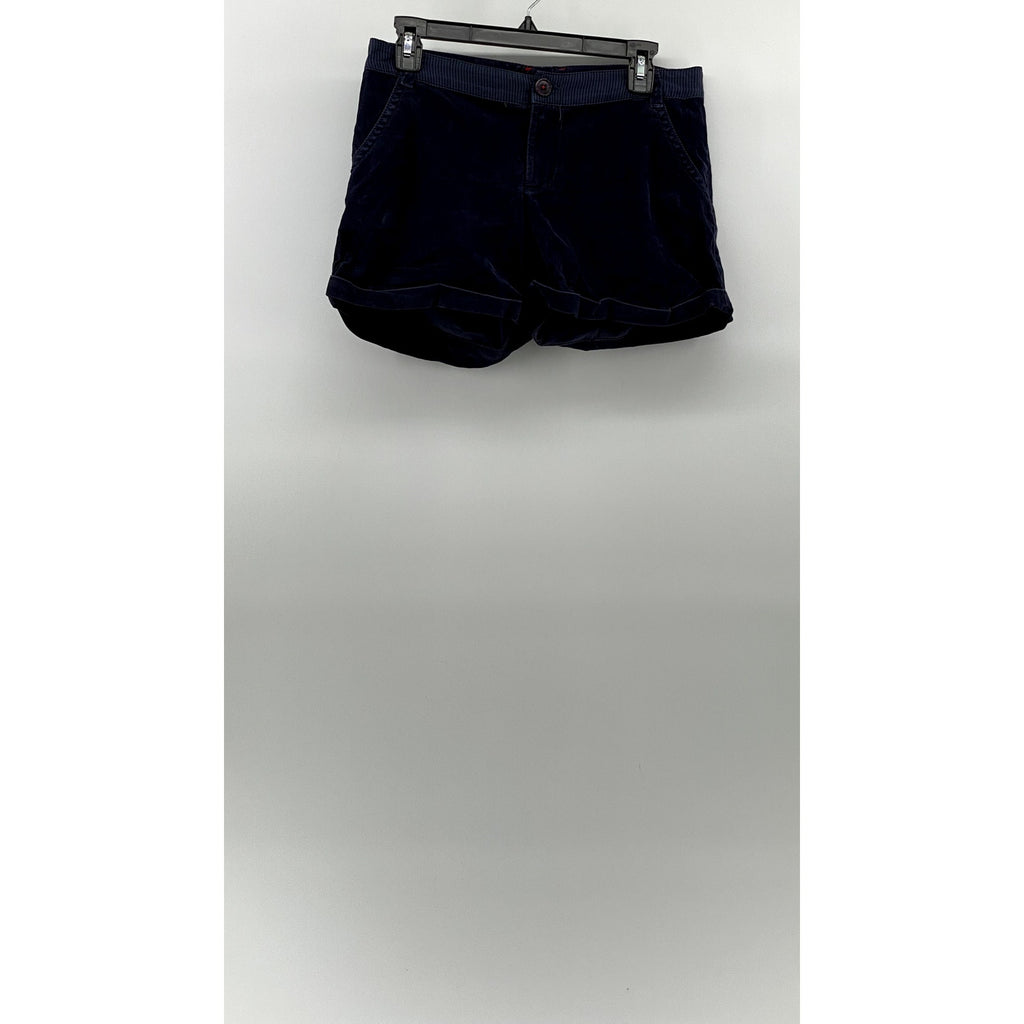 SPLENDID Women's Navy Blue Corduroy Cuffed Shorts SZ S