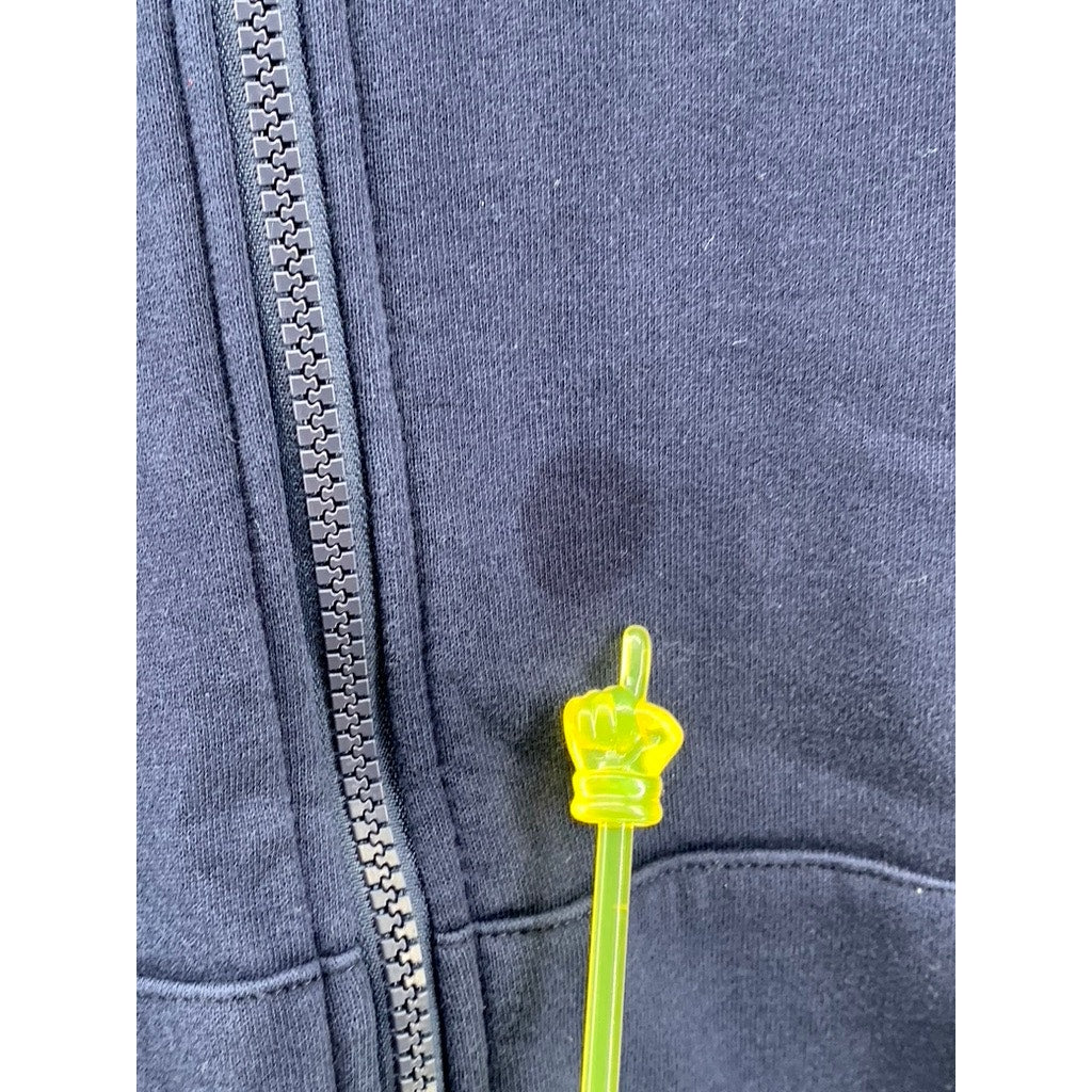 EA7 EMPORIO ARMANI Men's Navy Blue Zip-Up Hooded Sweater SZ L