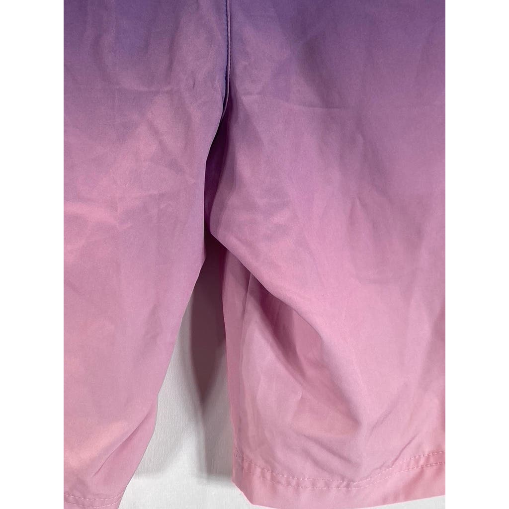 AMERICAN EAGLE Men's Pink/Purple Ombre 10 Festival Board Shorts SZ XS