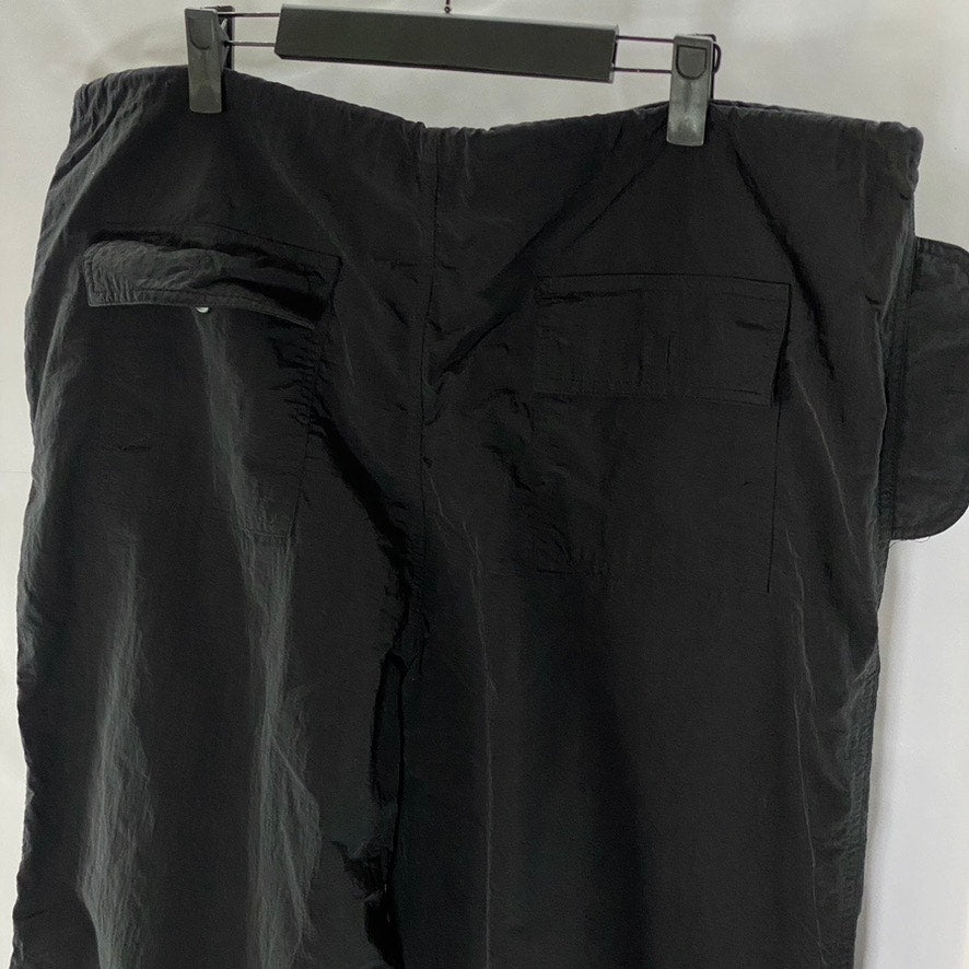 VANESSA LAB Women's Black Solid Drawstring Straight Leg Tech Pant SZ L