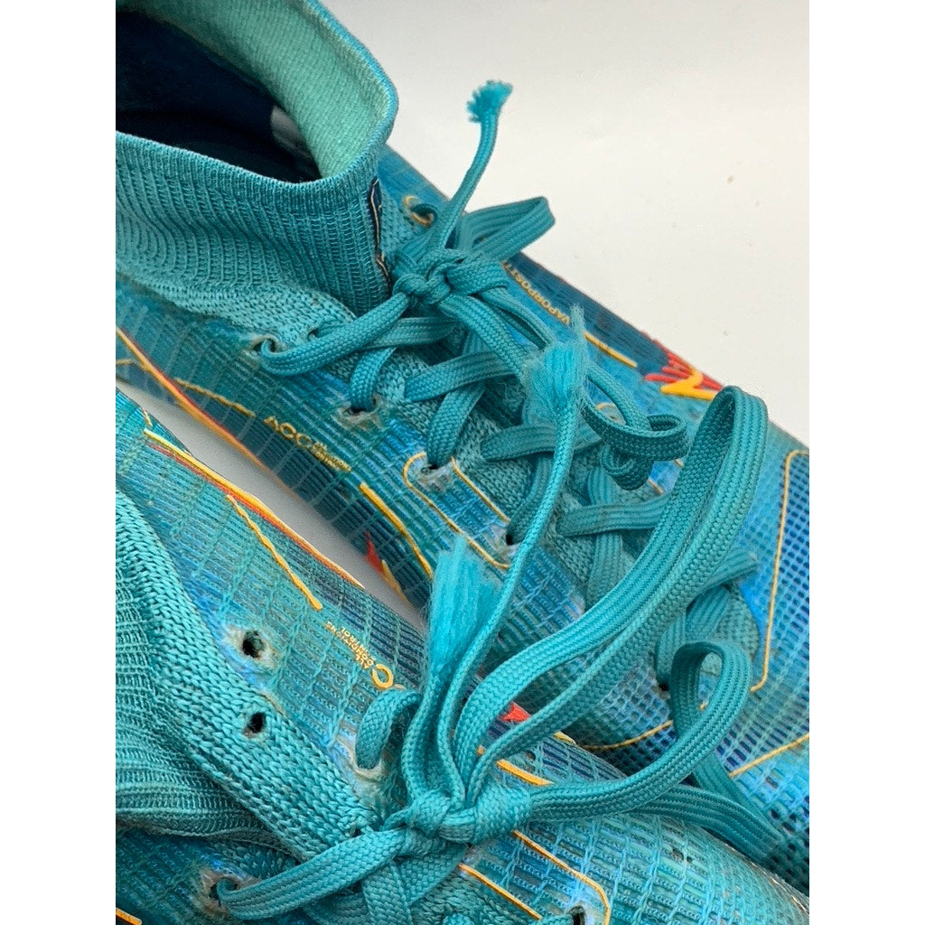 NIKE Women's Teal Blue Murcurial Fit360 FlyKnit Soccer Cleats SZ 7.5