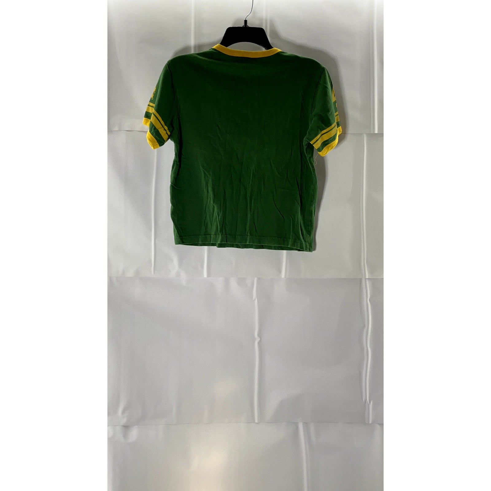 OLD NAVY Women's Green/Yellow #4 Crewneck Short Sleeve Top SZ M
