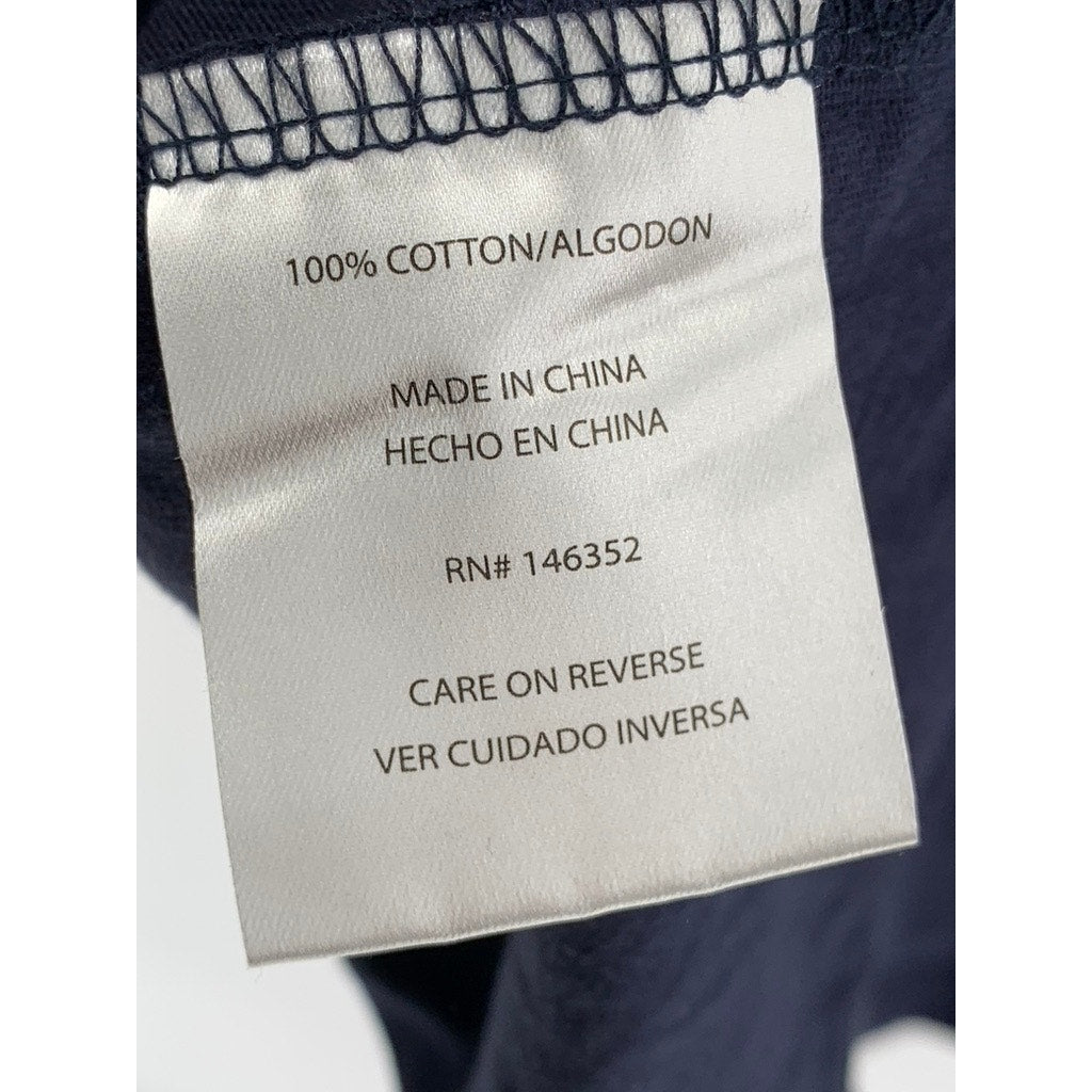 THE QUIET LIFE Men's Navy Logo Crewneck Short Sleeve Casual T-Shirt SZ L