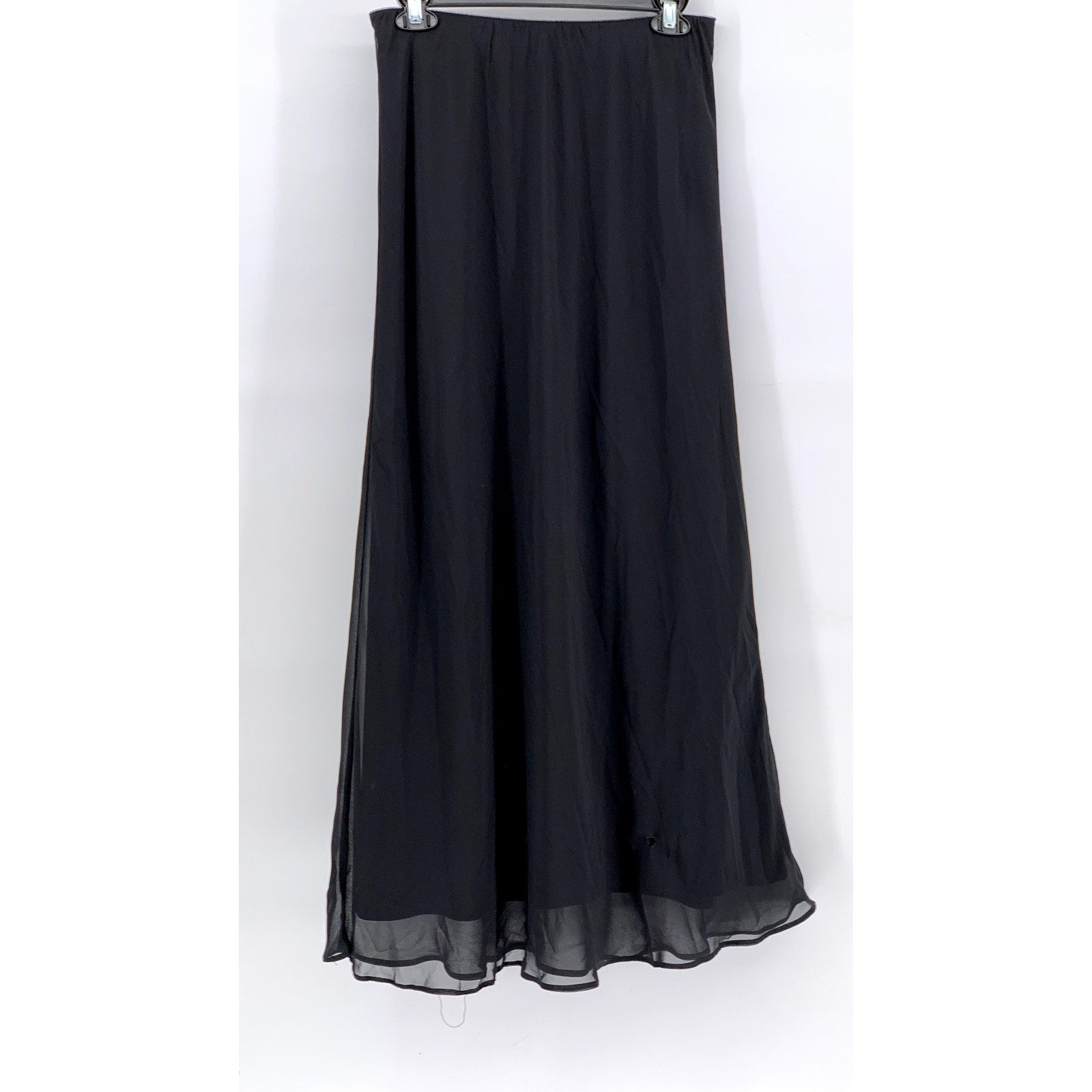ALEX EVENINGS Women’s Petite Black Maxi A-Line Skirt SZ SP