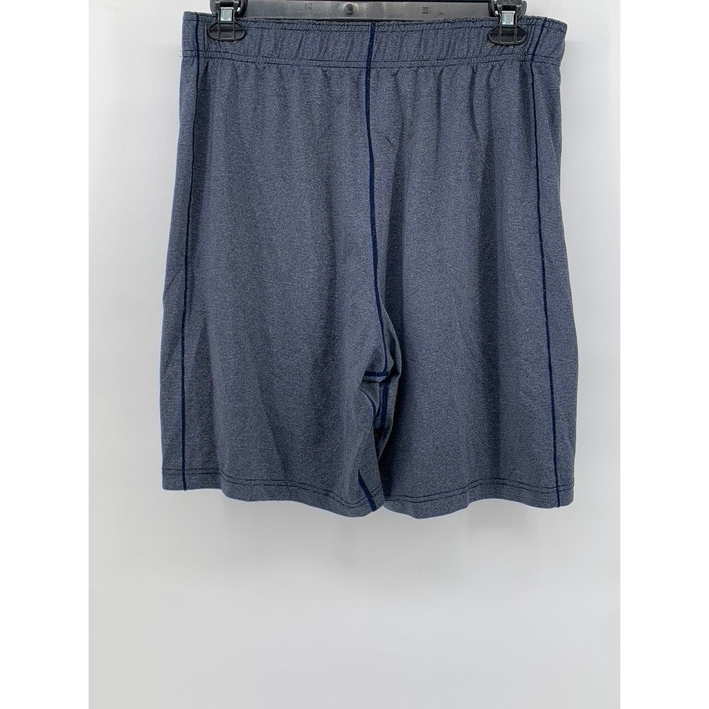 90 DEGREE Men's Navy Elastic Waistband Sports Exercise Shorts SZ L