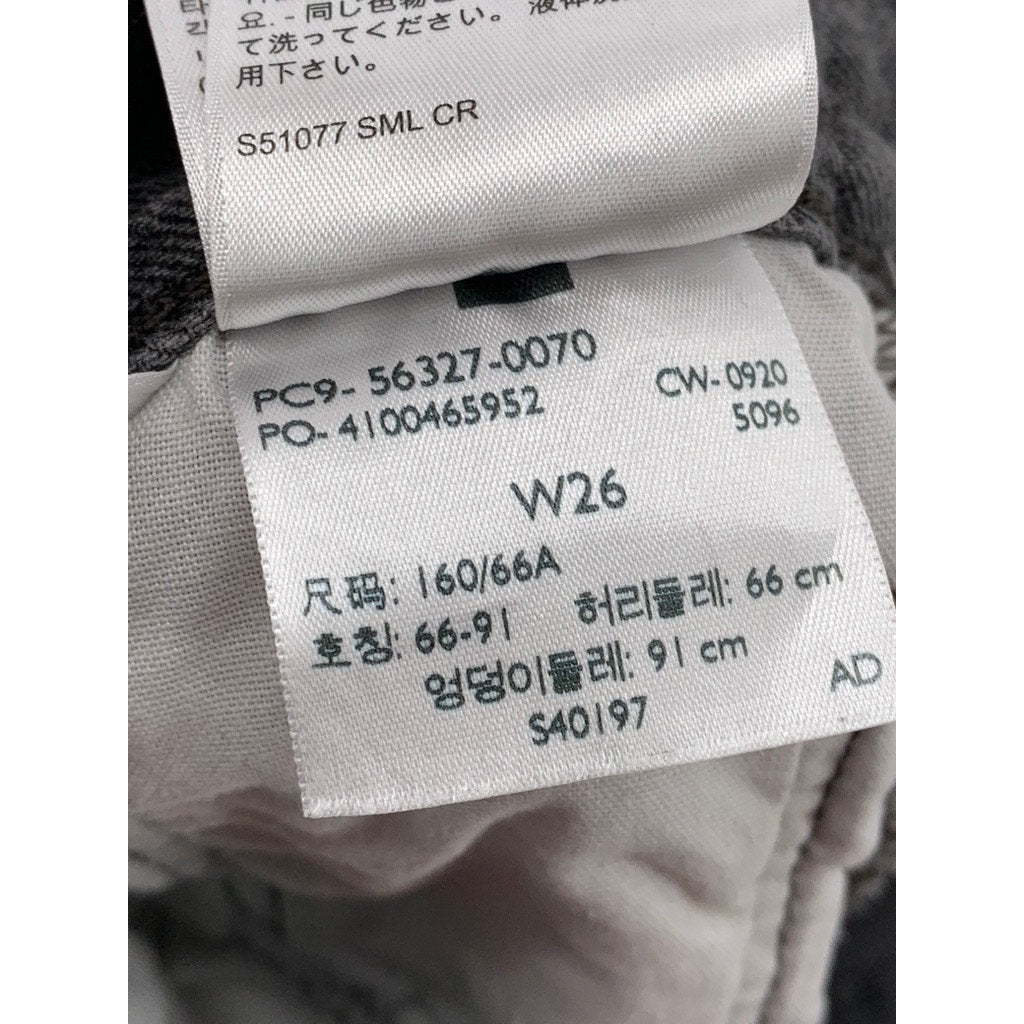 LEVI'S Women's Black Denim Distressed 501 Shorts SZ 26