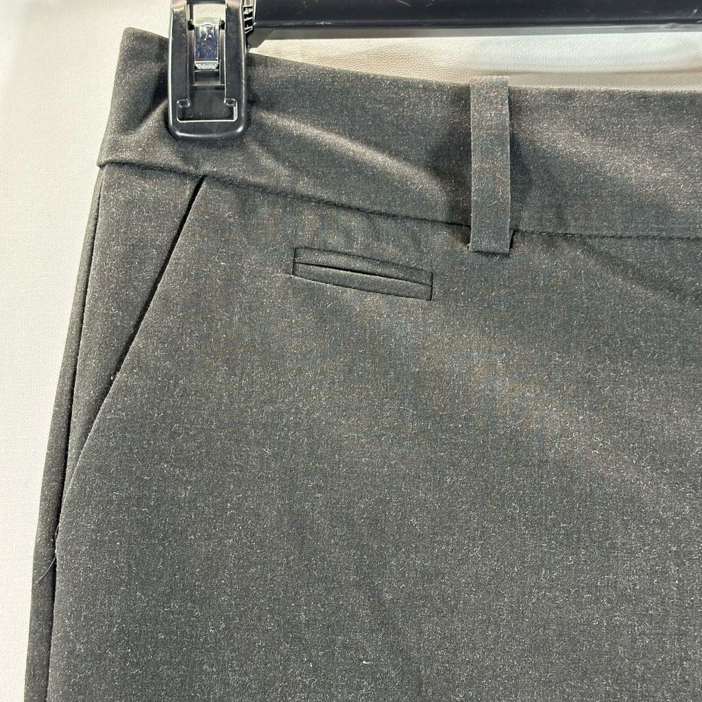 HALOGEN Women's Plus Size Charcoal Taylor-Fit Wide-Leg Dress Pants SZ 14W