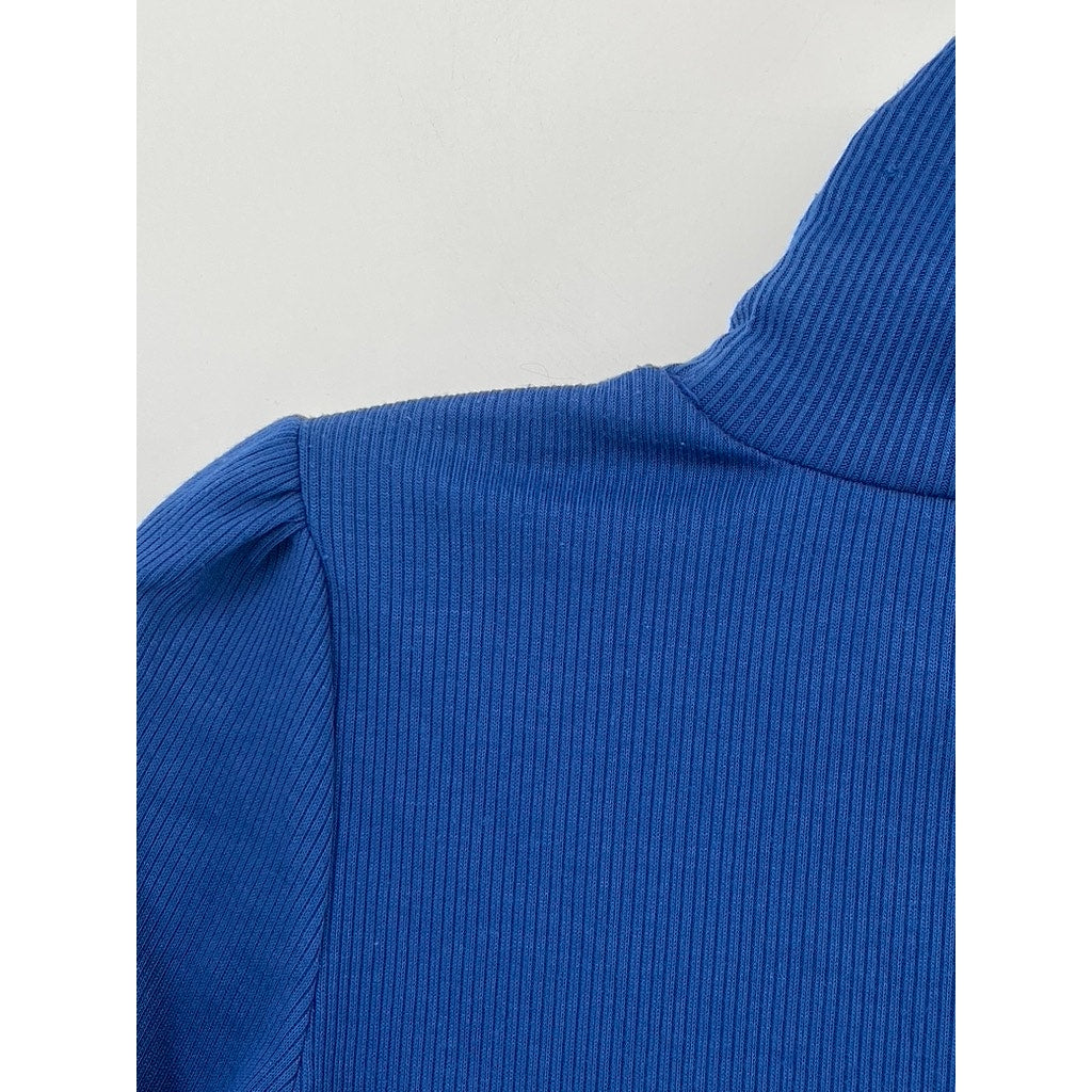 SOUTH STORE Women's Royal Blue Mock Neck Long Sleeve Dress SZ M