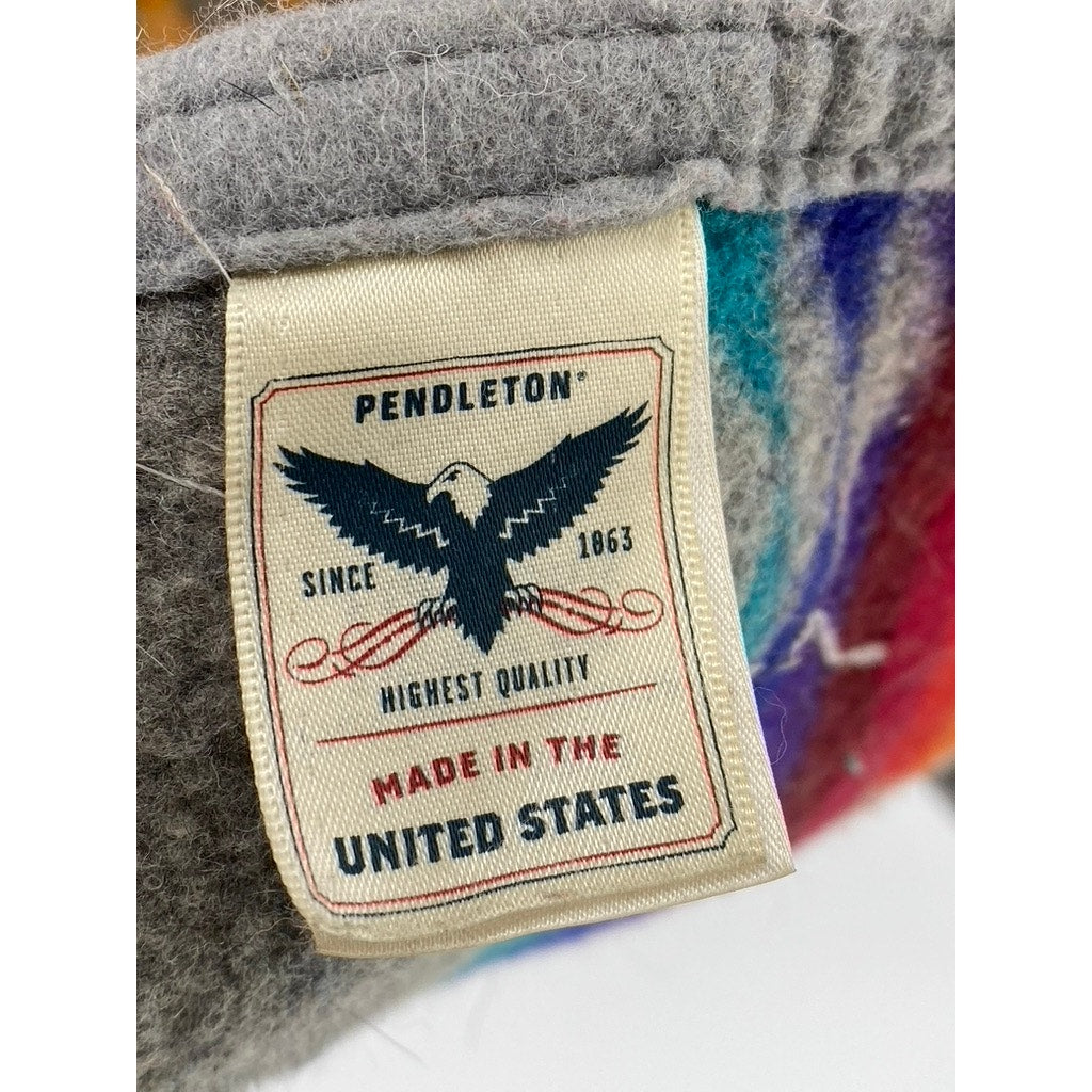 PENDLETON Vintage Tribal Southwestern Wool Blend Beaver State Blanket USA MADE