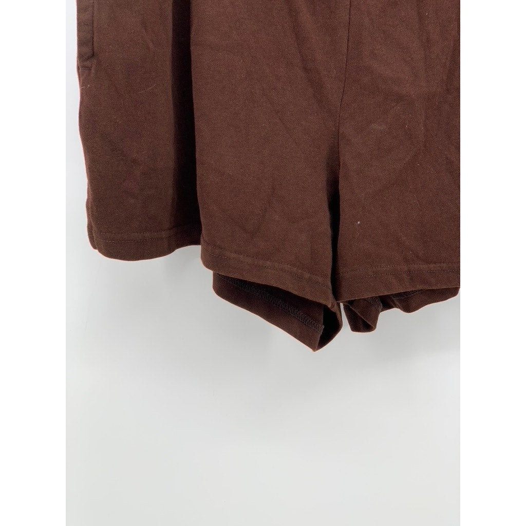 WILD FABLE Women's Brown Casual Relaxed-Fit Pull-On Shorts SZ L