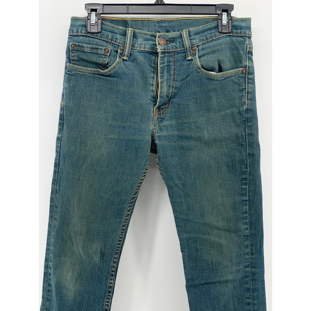 LEVI'S Men's Blue Denim 511 Regular-Fit Slim-Leg Five-Pocket Jeans SZ 31X30