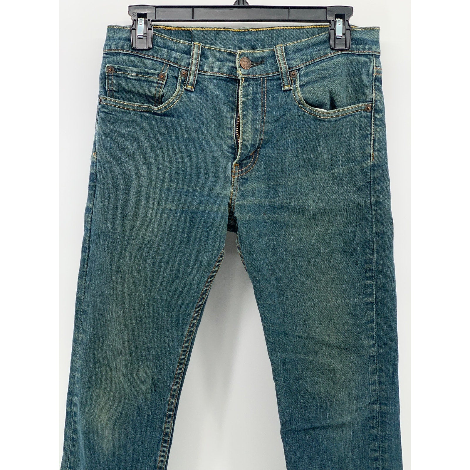 LEVI'S Men's Blue Denim 511 Regular-Fit Slim-Leg Five-Pocket Jeans SZ 31X30