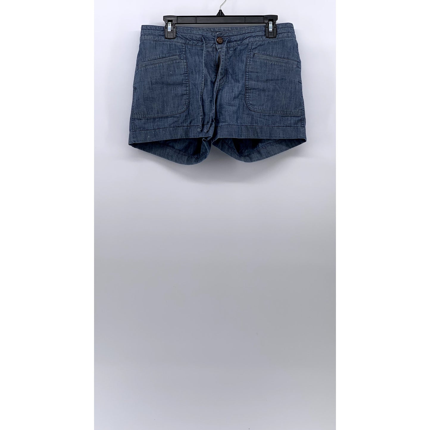THE NORTH FACE Women's Blue Chambray Regular-Fit Casual Shorts SZ 10