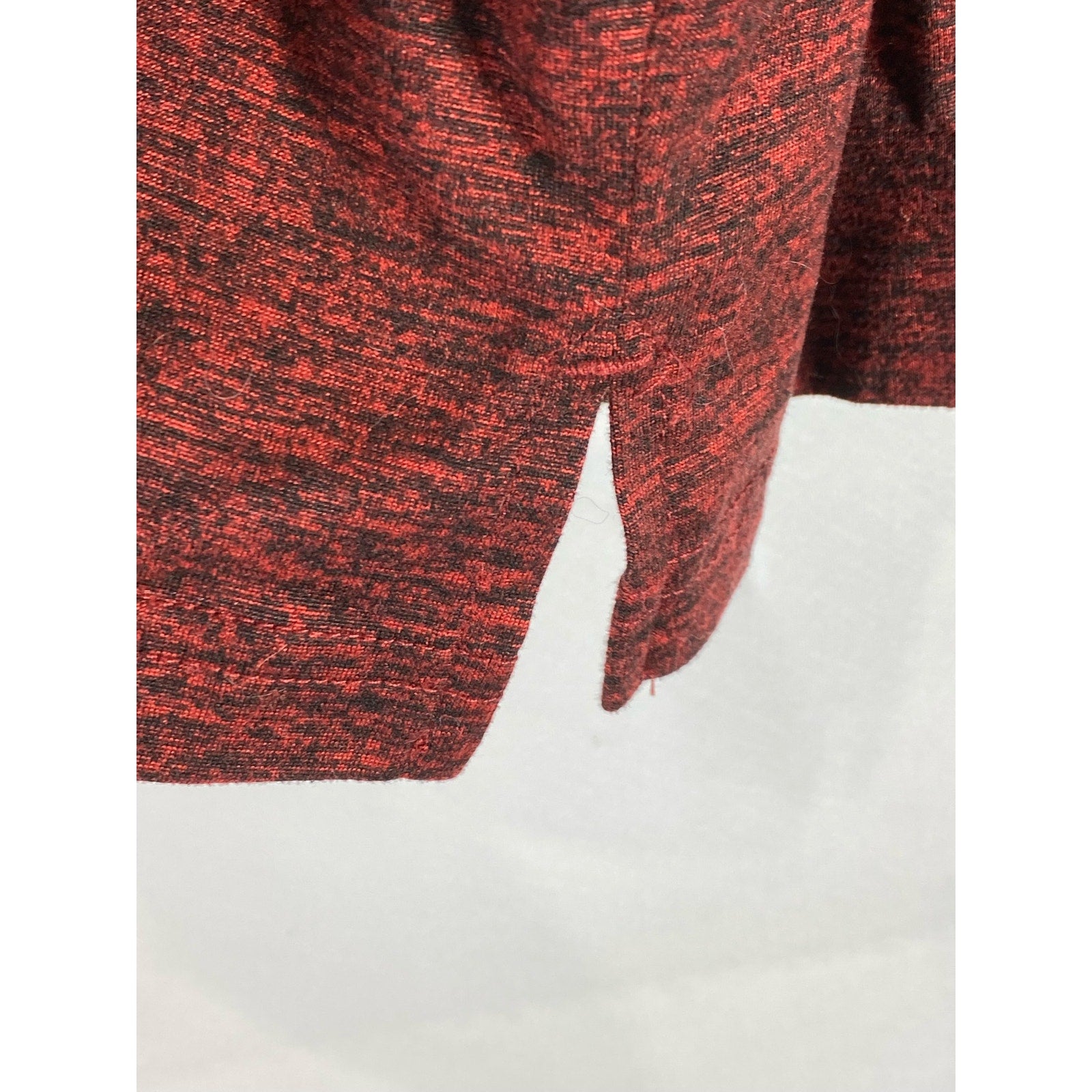 TAILORBYRD Collection Men's Burgundy Regular-Fit Long Sleeve Polo Shirt SZ L